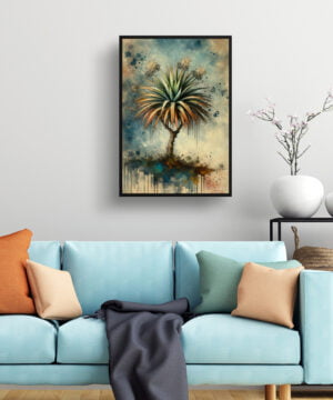 Dragon Tree (Dracaena Marginata) Oil Painting Style Art Print - Whimsical Painting Framed Plant Wall Art 15 Dragon Tree (Dracaena Marginata) Oil Painting Style Art Print - Whimsical Painting Framed Plant Wall Art - Image 2