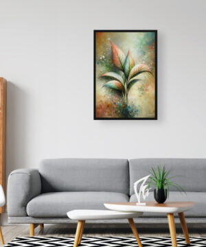 Dumb Cane Plant (Dieffenbachia) Oil Painting Style Art Print - Whimsical Painting Framed Plant Wall Art 16 Dumb Cane Plant (Dieffenbachia) Oil Painting Style Art Print - Whimsical Painting Framed Plant Wall Art - Image 3