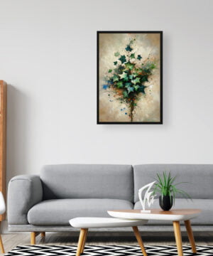 English Ivy (Hedera helix) Oil Painting Style Art Print - Whimsical Painting Framed Plant Wall Art 16 English Ivy (Hedera helix) Oil Painting Style Art Print - Whimsical Painting Framed Plant Wall Art - Image 3