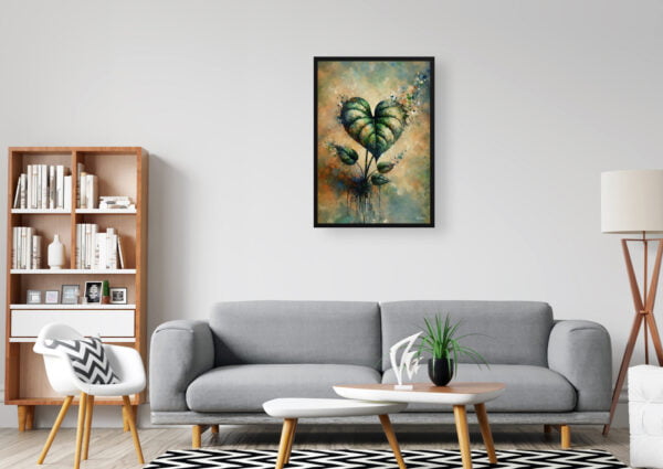 oil whimsical home plants heartleaf philodendronphilodendron hederaceum office
