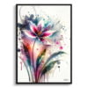 Fawn lilies (Erythronium) Watercolour Botanical Art Print - Blotted Painting Framed Plant Wall Art