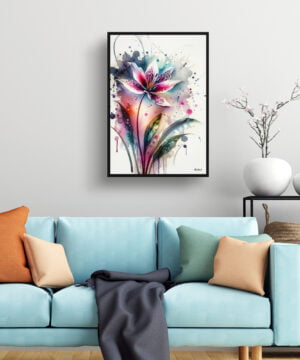Fawn lilies (Erythronium) Watercolour Botanical Art Print - Blotted Painting Framed Plant Wall Art 15 Fawn lilies (Erythronium) Watercolour Botanical Art Print - Blotted Painting Framed Plant Wall Art - Image 2