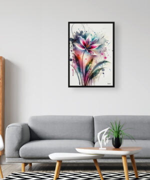 Fawn lilies (Erythronium) Watercolour Botanical Art Print - Blotted Painting Framed Plant Wall Art 16 Fawn lilies (Erythronium) Watercolour Botanical Art Print - Blotted Painting Framed Plant Wall Art - Image 3