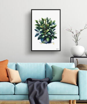Bay Laurel (Laurus nobilisl) Watercolour Painting Style Art Print - Illustration Framed Plant Wall Art 15 Bay Laurel (Laurus nobilisl) Watercolour Painting Style Art Print - Illustration Framed Plant Wall Art - Image 2