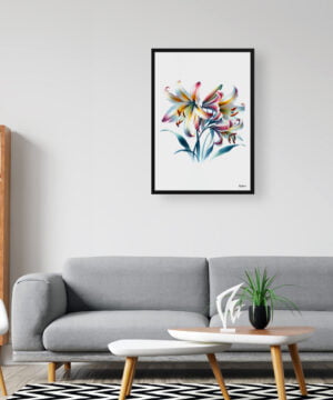 Fawn lilies (Erythronium) Watercolour Painting Style Art Print - Illustration Framed Plant Wall Art 16 Fawn lilies (Erythronium) Watercolour Painting Style Art Print - Illustration Framed Plant Wall Art - Image 3