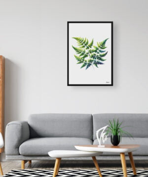 Five-fingered maidenhair fern (Adiantum pedatum) Watercolour Painting Style Art Print - Illustration Framed Plant Wall Art 16 Five-fingered maidenhair fern (Adiantum pedatum) Watercolour Painting Style Art Print - Illustration Framed Plant Wall Art - Image 3