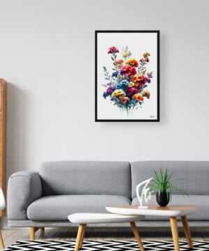 Wallflowers (Erysimum) Watercolour Painting Style Art Print - Illustration Framed Plant Wall Art 16 Wallflowers (Erysimum) Watercolour Painting Style Art Print - Illustration Framed Plant Wall Art - Image 3
