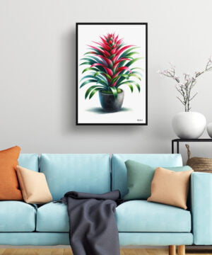 Bromeliads (Bromeliaceae) Watercolour Style Art Print - Illustration Painting Framed Plant Wall Art 15 Bromeliads (Bromeliaceae) Watercolour Style Art Print - Illustration Painting Framed Plant Wall Art - Image 2