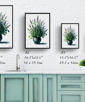 Catnip (Nepeta cataria) Watercolour Style Art Print - Illustration Painting Framed Plant Wall Art 17 Catnip (Nepeta cataria) Watercolour Style Art Print - Illustration Painting Framed Plant Wall Art - Image 4