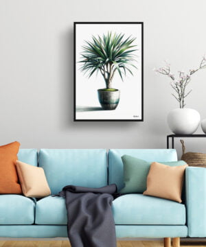 Dragon Tree (Dracaena Marginata) Watercolour Style Art Print - Illustration Painting Framed Plant Wall Art 15 Dragon Tree (Dracaena Marginata) Watercolour Style Art Print - Illustration Painting Framed Plant Wall Art - Image 2