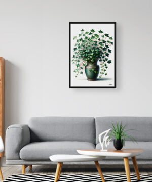 English Ivy (Hedera helix) Watercolour Style Art Print - Illustration Painting Framed Plant Wall Art 16 English Ivy (Hedera helix) Watercolour Style Art Print - Illustration Painting Framed Plant Wall Art - Image 3