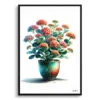 Kalanchoe Watercolour Style Art Print - Illustration Painting Framed Plant Wall Art 1 watercolour realist home plants kalanchoeblossfeldiana front view