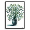 Mistletoe Cactus (Rhipsalis baccifera) Watercolour Style Art Print - Illustration Painting Framed Plant Wall Art