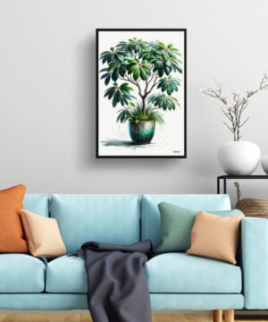 Money Tree (Guiana Chestnut) Watercolour Style Art Print - Illustration Painting Framed Plant Wall Art 15 Money Tree (Guiana Chestnut) Watercolour Style Art Print - Illustration Painting Framed Plant Wall Art - Image 2