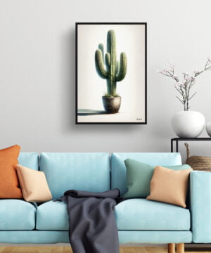 Saguaro Cactus (Carnegiea gigantea) Watercolour Style Art Print - Illustration Painting Framed Plant Wall Art 15 Saguaro Cactus (Carnegiea gigantea) Watercolour Style Art Print - Illustration Painting Framed Plant Wall Art - Image 2