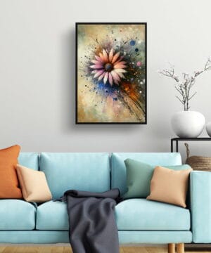 African Daisies (Gazania) Oil Painting Style Art Print - Whimsical Painting Framed Plant Wall Art 19 African Daisies (Gazania) Oil Painting Style Art Print - Whimsical Painting Framed Plant Wall Art - Image 6