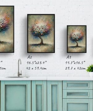 Apple tree (Malus Domestica) Oil Painting Style Art Print - Whimsical Painting Framed Plant Wall Art 25 Apple tree (Malus Domestica) Oil Painting Style Art Print - Whimsical Painting Framed Plant Wall Art - Image 12