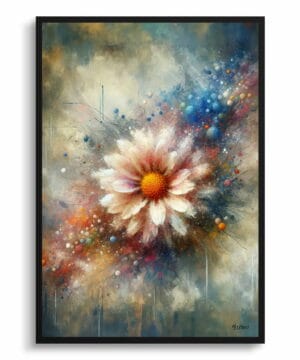 Asteraceae (Chrysanthemum) Oil Painting Style Art Print - Whimsical Painting Framed Plant Wall Art 18 Asteraceae (Chrysanthemum) Oil Painting Style Art Print - Whimsical Painting Framed Plant Wall Art - Image 5