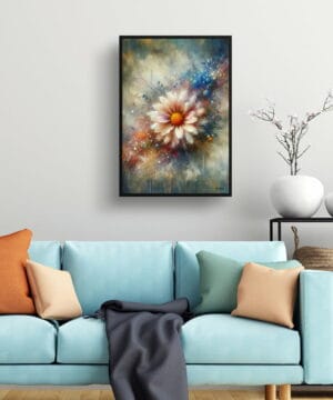 Asteraceae (Chrysanthemum) Oil Painting Style Art Print - Whimsical Painting Framed Plant Wall Art 19 Asteraceae (Chrysanthemum) Oil Painting Style Art Print - Whimsical Painting Framed Plant Wall Art - Image 6