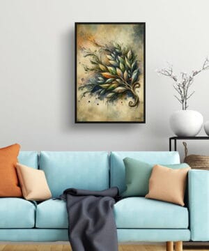 Bay Laurel (Laurus nobilisl) Oil Painting Style Art Print - Whimsical Painting Framed Plant Wall Art 23 Bay Laurel (Laurus nobilisl) Oil Painting Style Art Print - Whimsical Painting Framed Plant Wall Art - Image 10