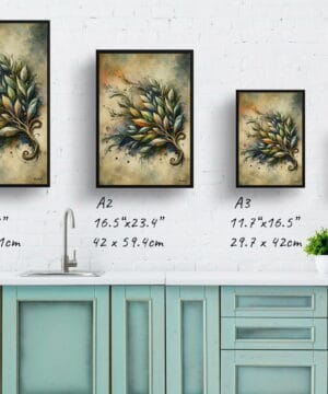 Bay Laurel (Laurus nobilisl) Oil Painting Style Art Print - Whimsical Painting Framed Plant Wall Art 21 Bay Laurel (Laurus nobilisl) Oil Painting Style Art Print - Whimsical Painting Framed Plant Wall Art - Image 8