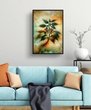 Big Leaved Pepper Vine (Ampelopsis megalophylla) Oil Painting Style Art Print - Whimsical Painting Framed Plant Wall Art 23 Big Leaved Pepper Vine (Ampelopsis megalophylla) Oil Painting Style Art Print - Whimsical Painting Framed Plant Wall Art - Image 10