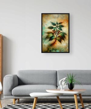 Big Leaved Pepper Vine (Ampelopsis megalophylla) Oil Painting Style Art Print - Whimsical Painting Framed Plant Wall Art 24 Big Leaved Pepper Vine (Ampelopsis megalophylla) Oil Painting Style Art Print - Whimsical Painting Framed Plant Wall Art - Image 11