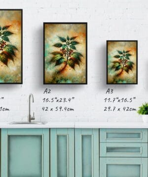 Big Leaved Pepper Vine (Ampelopsis megalophylla) Oil Painting Style Art Print - Whimsical Painting Framed Plant Wall Art 21 Big Leaved Pepper Vine (Ampelopsis megalophylla) Oil Painting Style Art Print - Whimsical Painting Framed Plant Wall Art - Image 8