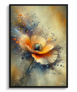 California Poppy (Eschscholzia) Oil Painting Style Art Print - Whimsical Painting Framed Plant Wall Art 18 California Poppy (Eschscholzia) Oil Painting Style Art Print - Whimsical Painting Framed Plant Wall Art - Image 5