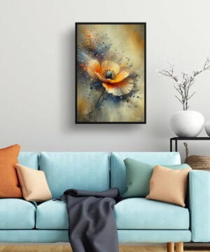 California Poppy (Eschscholzia) Oil Painting Style Art Print - Whimsical Painting Framed Plant Wall Art 19 California Poppy (Eschscholzia) Oil Painting Style Art Print - Whimsical Painting Framed Plant Wall Art - Image 6