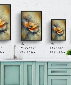 California Poppy (Eschscholzia) Oil Painting Style Art Print - Whimsical Painting Framed Plant Wall Art 25 California Poppy (Eschscholzia) Oil Painting Style Art Print - Whimsical Painting Framed Plant Wall Art - Image 12