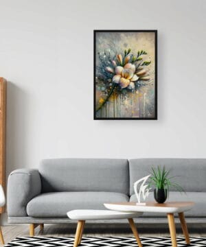 Cape-cowslip (Freesia) Oil Painting Style Art Print - Whimsical Painting Framed Plant Wall Art 24 Cape-cowslip (Freesia) Oil Painting Style Art Print - Whimsical Painting Framed Plant Wall Art - Image 11