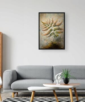 Five-fingered maidenhair fern (Adiantum pedatum) Oil Painting Style Art Print - Whimsical Painting Framed Plant Wall Art 24 Five-fingered maidenhair fern (Adiantum pedatum) Oil Painting Style Art Print - Whimsical Painting Framed Plant Wall Art - Image 11