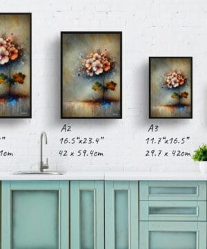 Geranium (Pelargoniums) Oil Painting Style Art Print - Whimsical Painting Framed Plant Wall Art 25 Geranium (Pelargoniums) Oil Painting Style Art Print - Whimsical Painting Framed Plant Wall Art - Image 12
