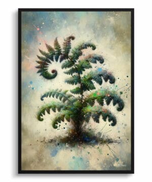 Hairy lip fern (Cheilanthes Lanosa) Oil Painting Style Art Print - Whimsical Painting Framed Plant Wall Art 22 Hairy lip fern (Cheilanthes Lanosa) Oil Painting Style Art Print - Whimsical Painting Framed Plant Wall Art - Image 9