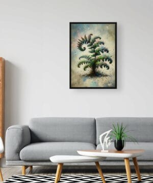 Hairy lip fern (Cheilanthes Lanosa) Oil Painting Style Art Print - Whimsical Painting Framed Plant Wall Art 24 Hairy lip fern (Cheilanthes Lanosa) Oil Painting Style Art Print - Whimsical Painting Framed Plant Wall Art - Image 11