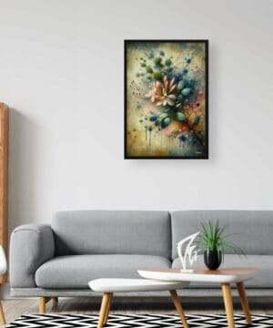 Honeysuckle (Lonicera) Oil Painting Style Art Print - Whimsical Painting Framed Plant Wall Art 24 Honeysuckle (Lonicera) Oil Painting Style Art Print - Whimsical Painting Framed Plant Wall Art - Image 11
