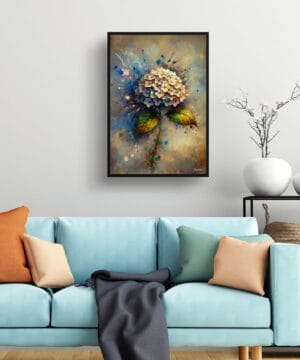 Hortensia (Hydrangea) Oil Painting Style Art Print - Whimsical Painting Framed Plant Wall Art 19 Hortensia (Hydrangea) Oil Painting Style Art Print - Whimsical Painting Framed Plant Wall Art - Image 6
