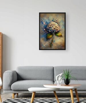Hortensia (Hydrangea) Oil Painting Style Art Print - Whimsical Painting Framed Plant Wall Art 20 Hortensia (Hydrangea) Oil Painting Style Art Print - Whimsical Painting Framed Plant Wall Art - Image 7