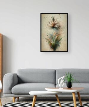 Japanese Sedge (Carex Oshimensis Everillo) Oil Painting Style Art Print - Whimsical Painting Framed Plant Wall Art 24 Japanese Sedge (Carex Oshimensis Everillo) Oil Painting Style Art Print - Whimsical Painting Framed Plant Wall Art - Image 11