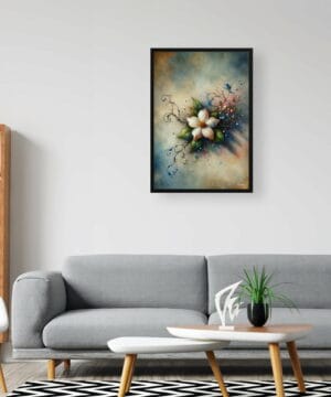 Jasmine (Jasminum officinale) Oil Painting Style Art Print - Whimsical Painting Framed Plant Wall Art 20 Jasmine (Jasminum officinale) Oil Painting Style Art Print - Whimsical Painting Framed Plant Wall Art - Image 7