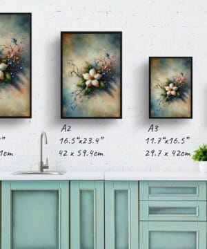 Jasmine (Jasminum officinale) Oil Painting Style Art Print - Whimsical Painting Framed Plant Wall Art 25 Jasmine (Jasminum officinale) Oil Painting Style Art Print - Whimsical Painting Framed Plant Wall Art - Image 12