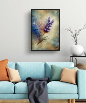 Lavender (Lavendula) Oil Painting Style Art Print - Whimsical Painting Framed Plant Wall Art 23 Lavender (Lavendula) Oil Painting Style Art Print - Whimsical Painting Framed Plant Wall Art - Image 10