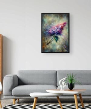 Lilac (Syringa vulgaris) Oil Painting Style Art Print - Whimsical Painting Framed Plant Wall Art 24 Lilac (Syringa vulgaris) Oil Painting Style Art Print - Whimsical Painting Framed Plant Wall Art - Image 11