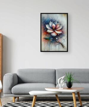 Magnolia (grandiflora) Oil Painting Style Art Print - Whimsical Painting Framed Plant Wall Art 24 Magnolia (grandiflora) Oil Painting Style Art Print - Whimsical Painting Framed Plant Wall Art - Image 11