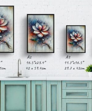 Magnolia (grandiflora) Oil Painting Style Art Print - Whimsical Painting Framed Plant Wall Art 25 Magnolia (grandiflora) Oil Painting Style Art Print - Whimsical Painting Framed Plant Wall Art - Image 12