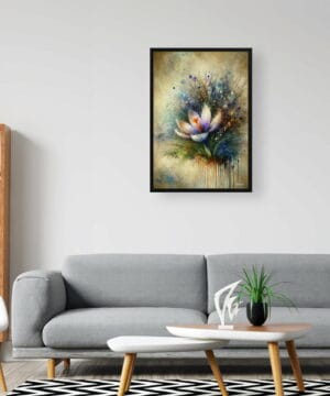 Meadow Saffron (Crocus) Oil Painting Style Art Print - Whimsical Painting Framed Plant Wall Art 24 Meadow Saffron (Crocus) Oil Painting Style Art Print - Whimsical Painting Framed Plant Wall Art - Image 11
