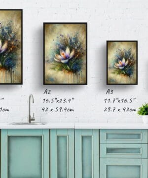 Meadow Saffron (Crocus) Oil Painting Style Art Print - Whimsical Painting Framed Plant Wall Art 21 Meadow Saffron (Crocus) Oil Painting Style Art Print - Whimsical Painting Framed Plant Wall Art - Image 8