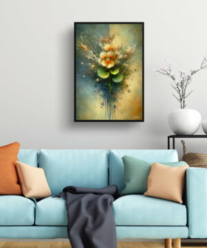 Nasturtiums (Tropaeolum) Oil Painting Style Art Print - Whimsical Painting Framed Plant Wall Art 19 Nasturtiums (Tropaeolum) Oil Painting Style Art Print - Whimsical Painting Framed Plant Wall Art - Image 6