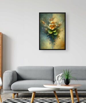 Nasturtiums (Tropaeolum) Oil Painting Style Art Print - Whimsical Painting Framed Plant Wall Art 24 Nasturtiums (Tropaeolum) Oil Painting Style Art Print - Whimsical Painting Framed Plant Wall Art - Image 11